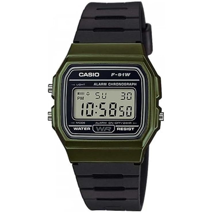 Casio F91W Series | Digital Watch | Water Resistant | LED Light