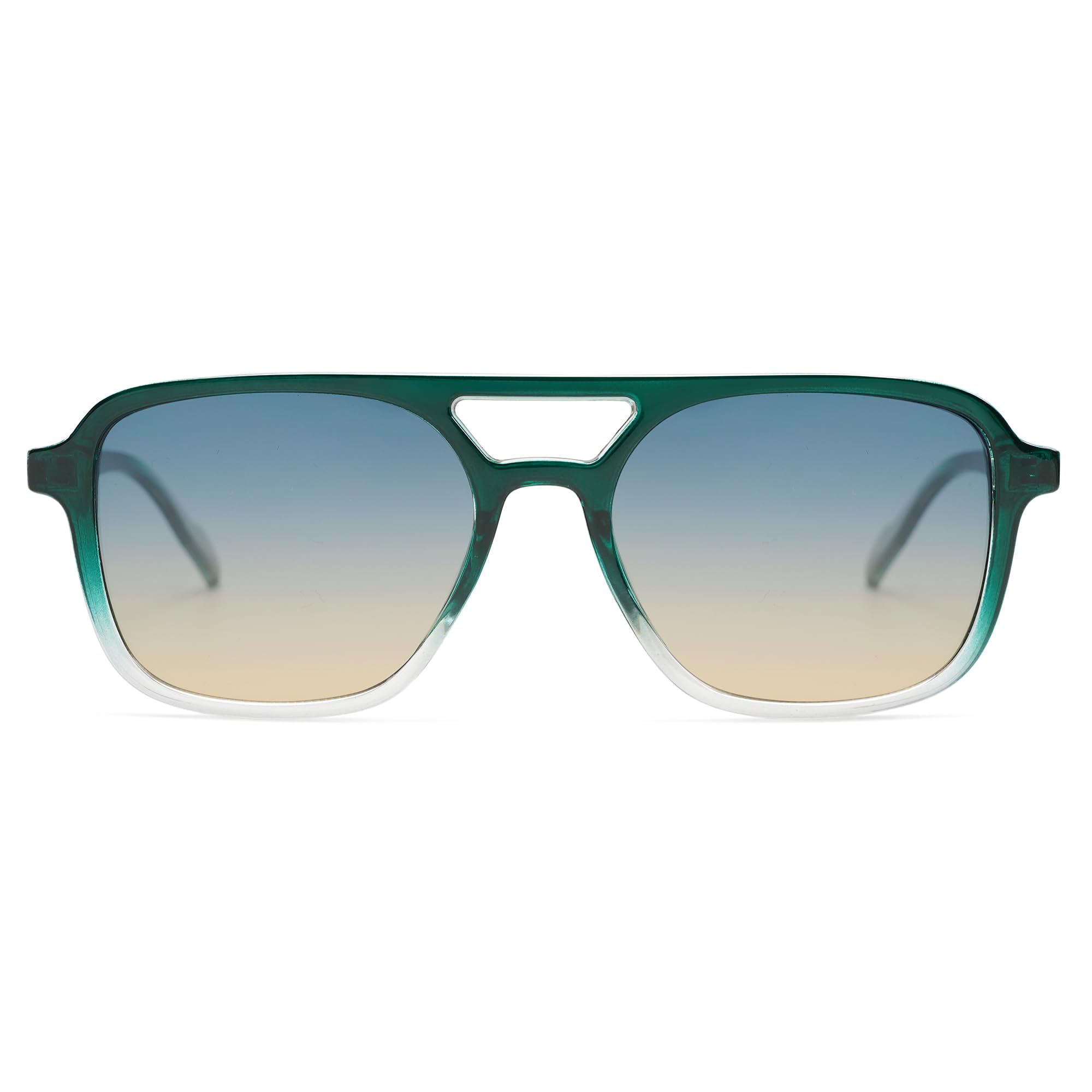 Sojos Retro Aviator Sunglasses Women Men Trendy Rectangle Shades