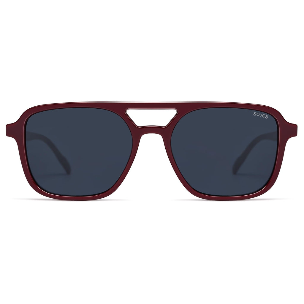 Sojos Retro Aviator Sunglasses Women Men Trendy Rectangle Shades