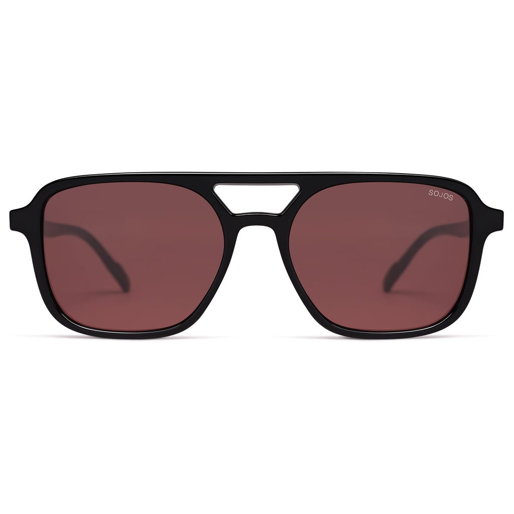 Sojos Retro Aviator Sunglasses Women Men Trendy Rectangle Shades