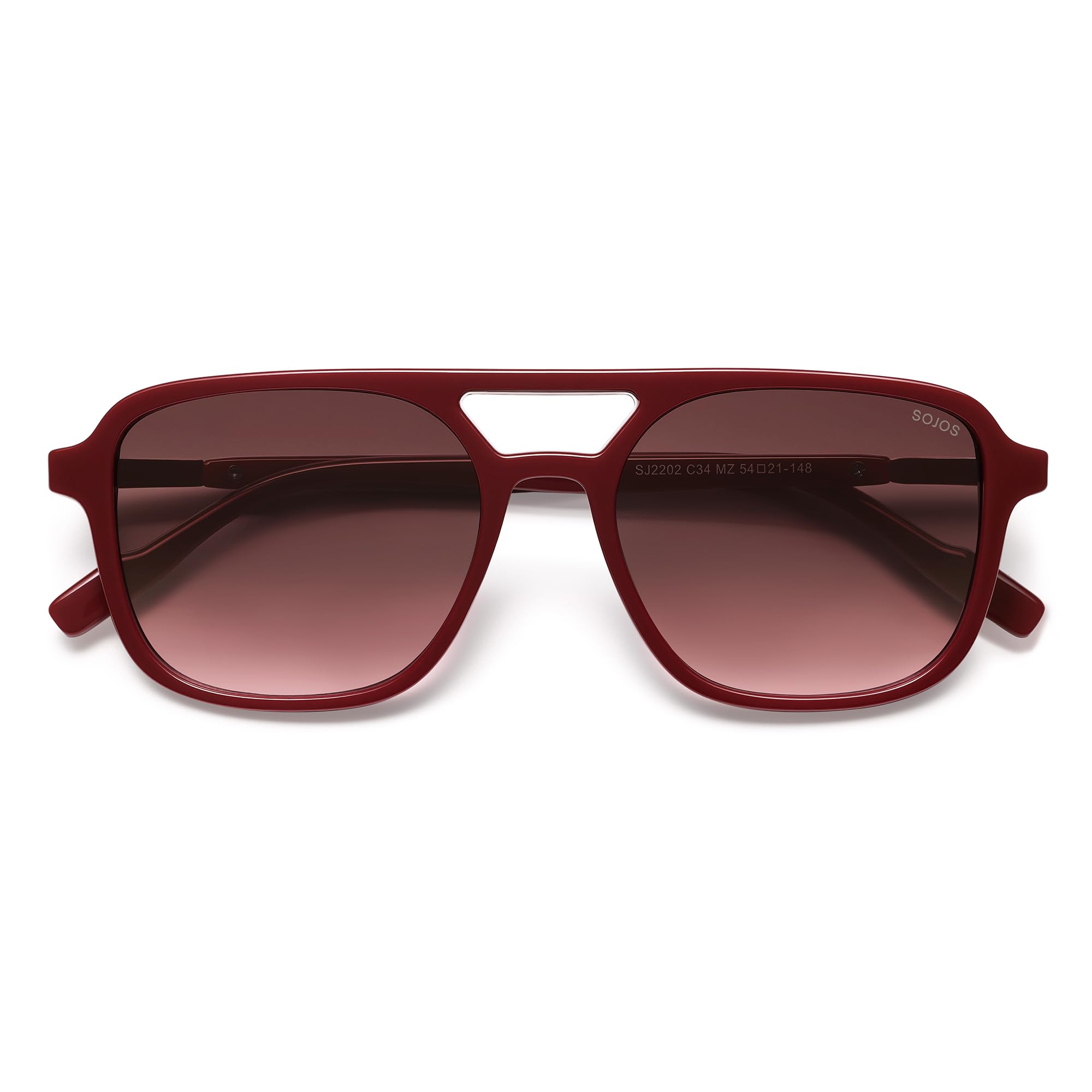 Sojos Retro Aviator Sunglasses Women Men Trendy Rectangle Shades