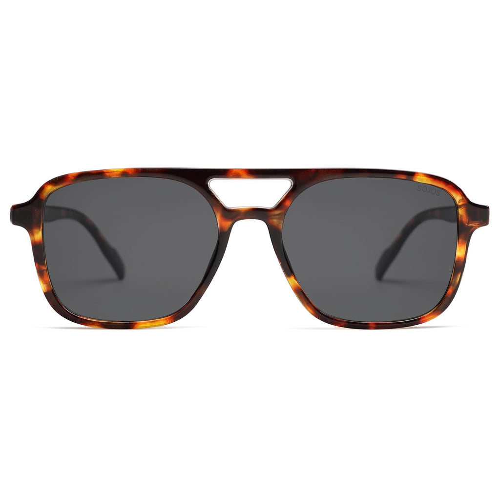 Sojos Retro Aviator Sunglasses Women Men Trendy Rectangle Shades