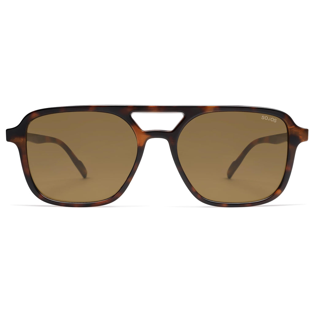 Sojos Retro Aviator Sunglasses Women Men Trendy Rectangle Shades