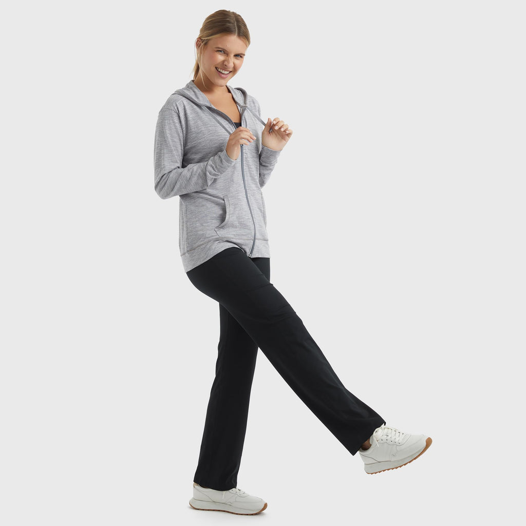 Hanes Women's Lightweight Full Zip Hoodie
