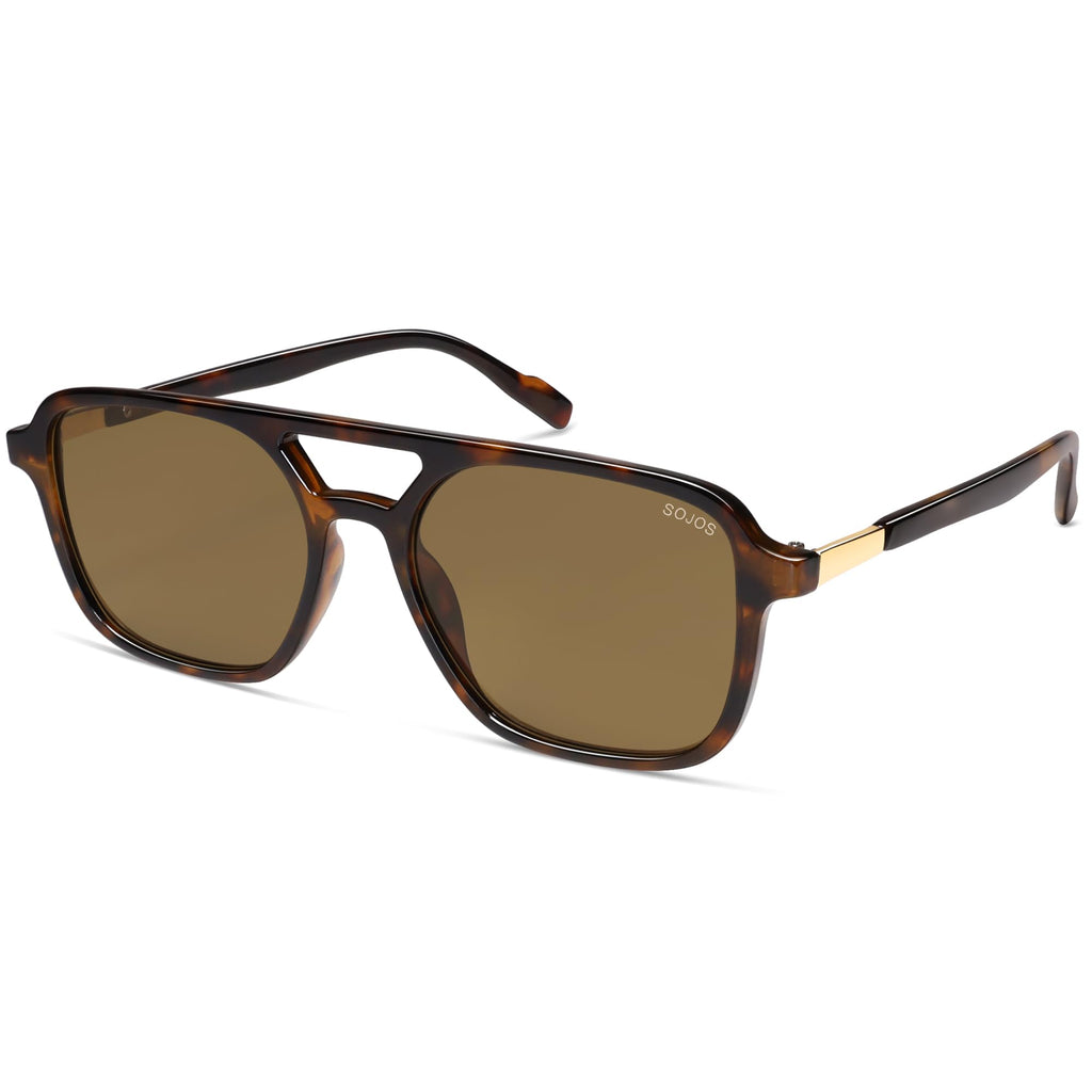 Sojos Retro Aviator Sunglasses Women Men Trendy Rectangle Shades