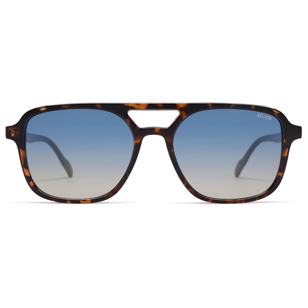 Sojos Retro Aviator Sunglasses Women Men Trendy Rectangle Shades