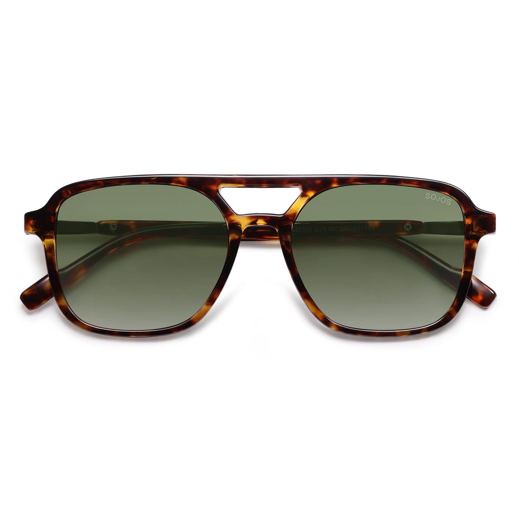 Sojos Retro Aviator Sunglasses Women Men Trendy Rectangle Shades