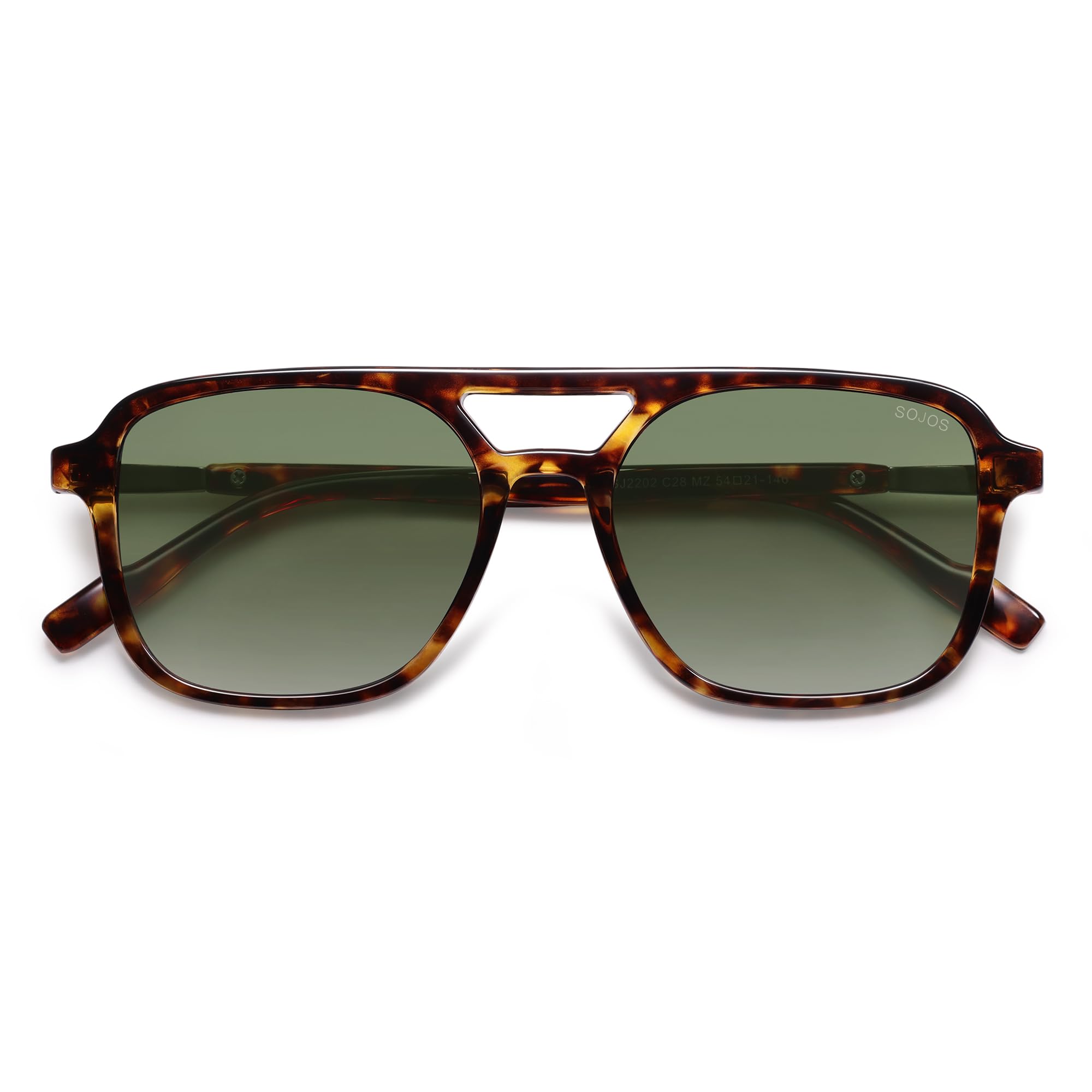 Sojos Retro Aviator Sunglasses Women Men Trendy Rectangle Shades