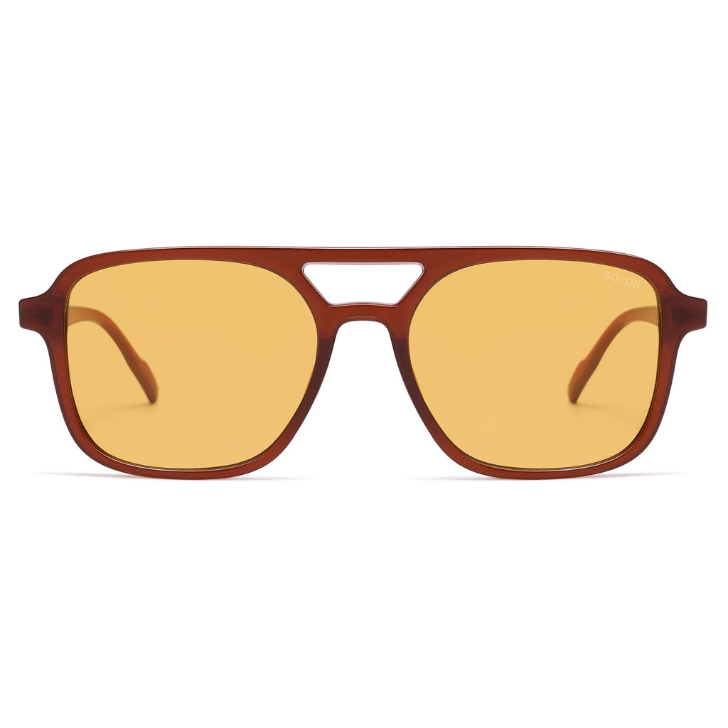 Sojos Retro Aviator Sunglasses Women Men Trendy Rectangle Shades