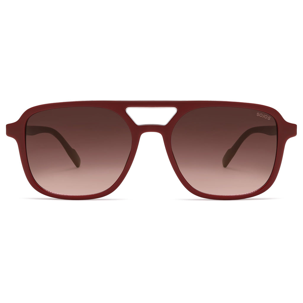 Sojos Retro Aviator Sunglasses Women Men Trendy Rectangle Shades