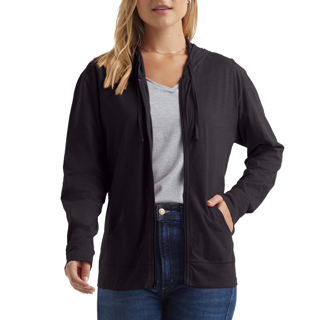 Hanes Women's Lightweight Full Zip Hoodie