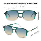 Sojos Retro Aviator Sunglasses Women Men Trendy Rectangle Shades