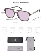 Sojos Retro Aviator Sunglasses Women Men Trendy Rectangle Shades
