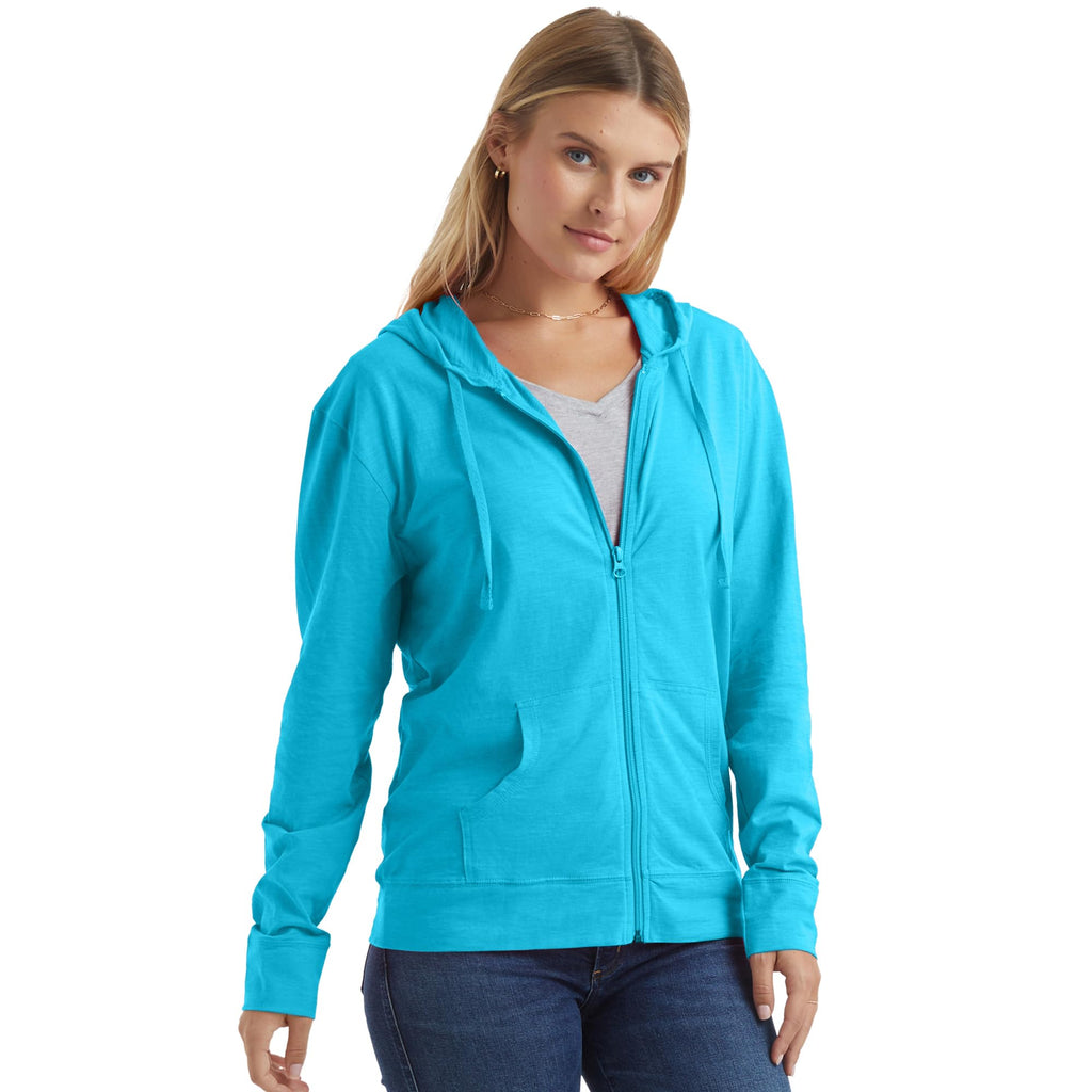 Hanes Women's Lightweight Full Zip Hoodie