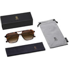Sojos Retro Aviator Sunglasses Women Men Trendy Rectangle Shades