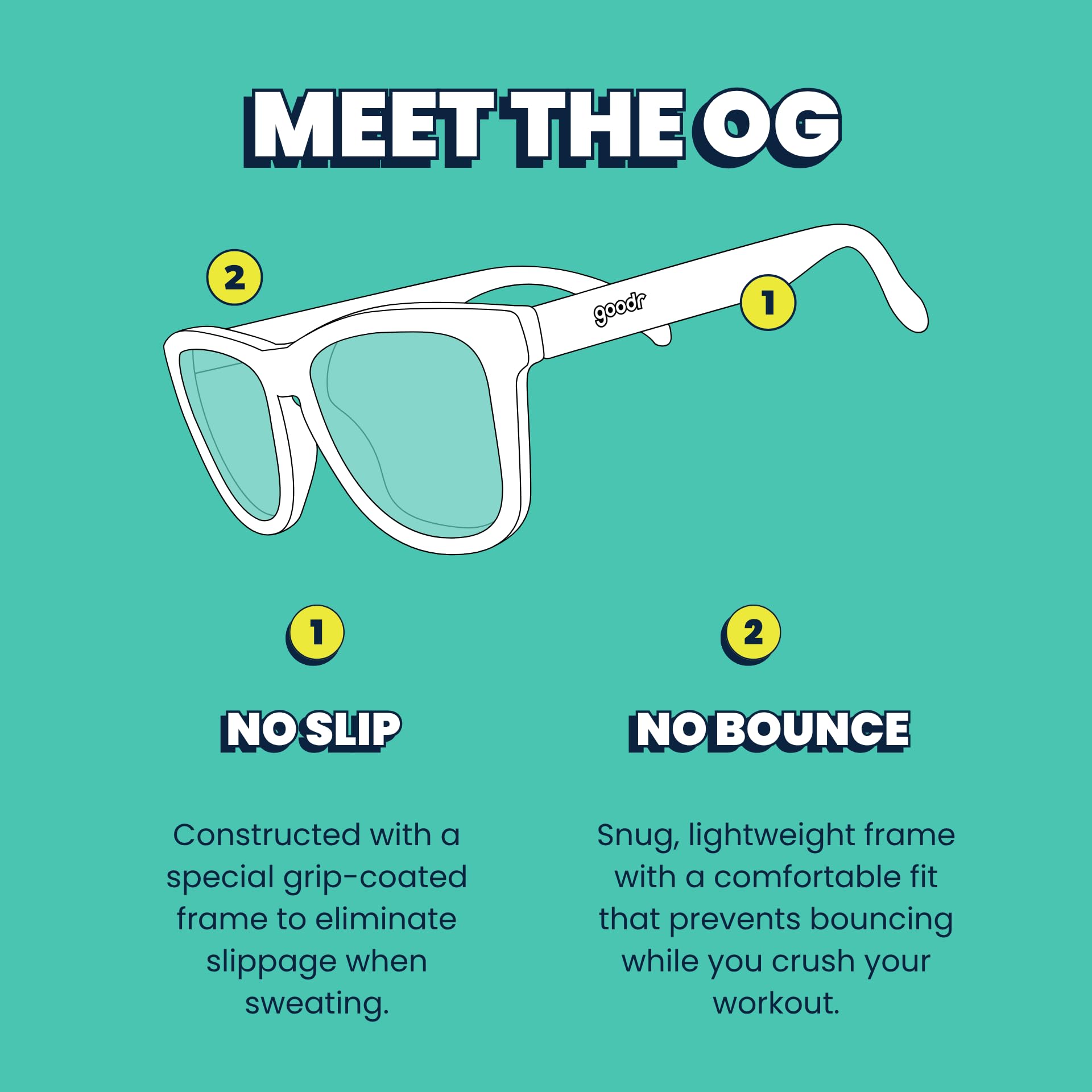 goodr OG Polarized Sunglasses Women & Men