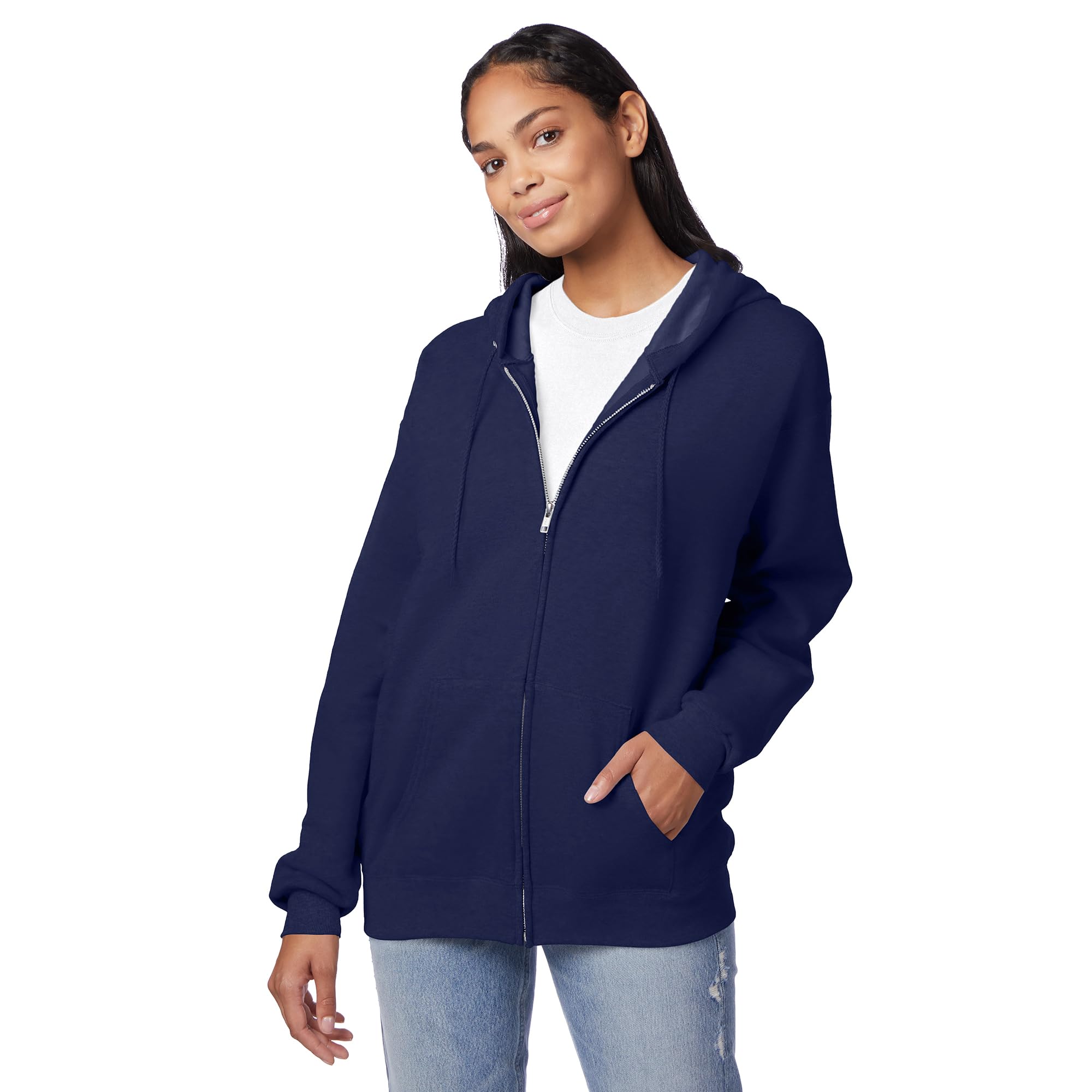 Hanes Men's EcoSmart Fleece Full-Zip Hoodie