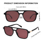 Sojos Retro Aviator Sunglasses Women Men Trendy Rectangle Shades