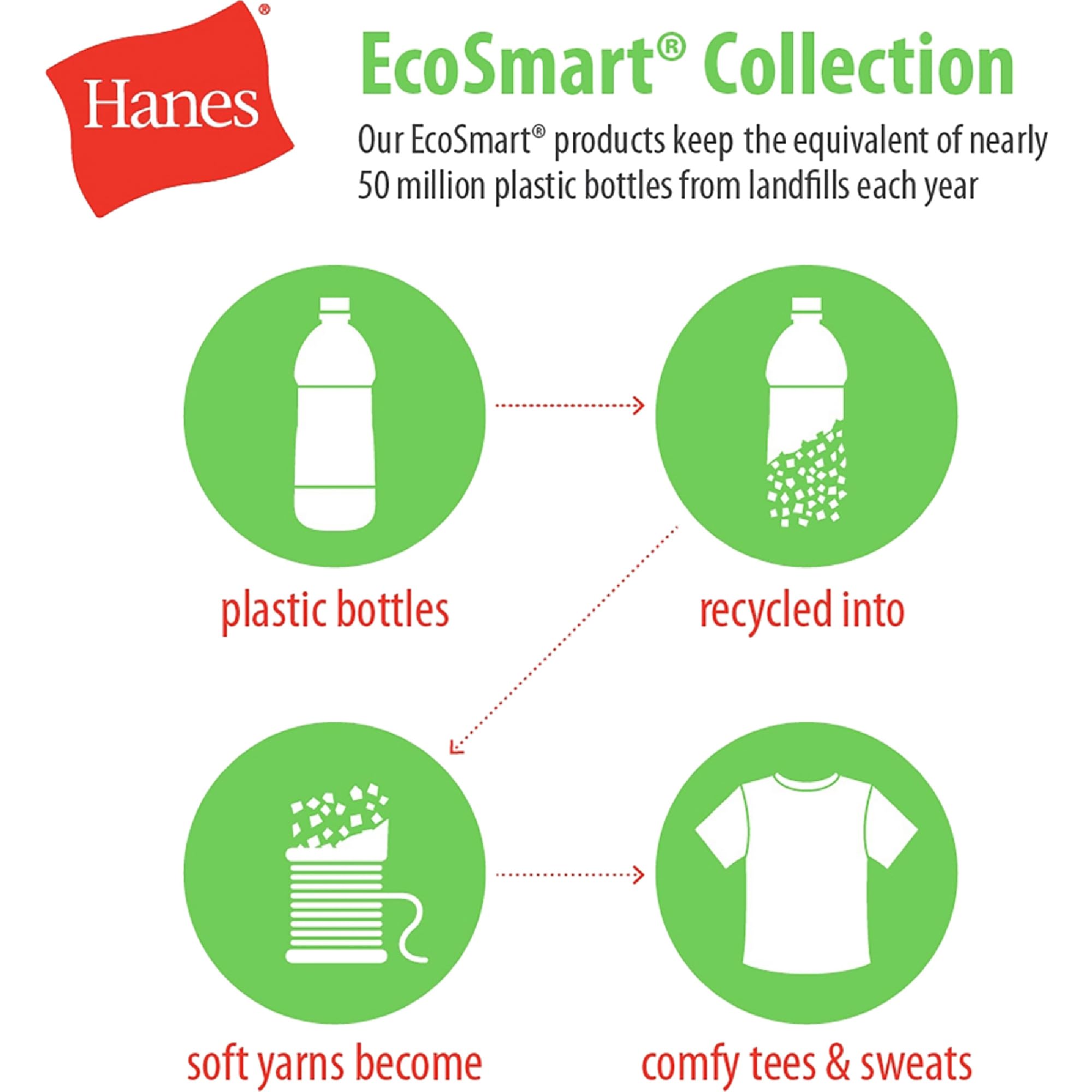 Hanes Men's EcoSmart Fleece Hoodie