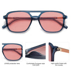 Sojos Retro Aviator Sunglasses Women Men Trendy Rectangle Shades