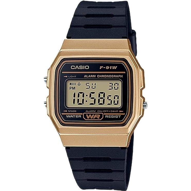 Casio F91W Series | Digital Watch | Water Resistant | LED Light