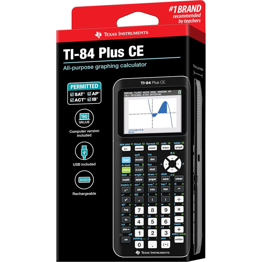 Texas Instruments Ti-84 Plus CE Graphing Calculator