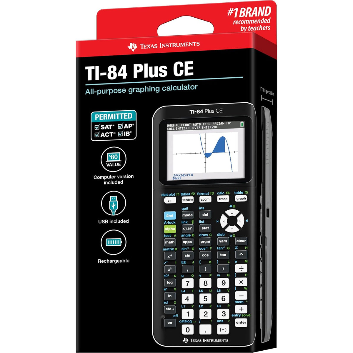 Texas Instruments Ti-84 Plus CE Graphing Calculator