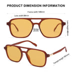 Sojos Retro Aviator Sunglasses Women Men Trendy Rectangle Shades