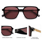 Sojos Retro Aviator Sunglasses Women Men Trendy Rectangle Shades