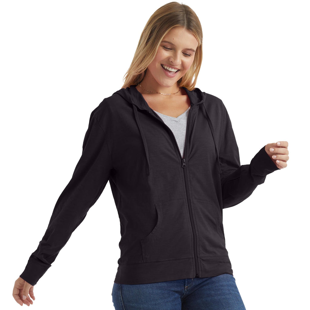 Hanes Women's Lightweight Full Zip Hoodie