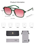 Sojos Retro Aviator Sunglasses Women Men Trendy Rectangle Shades