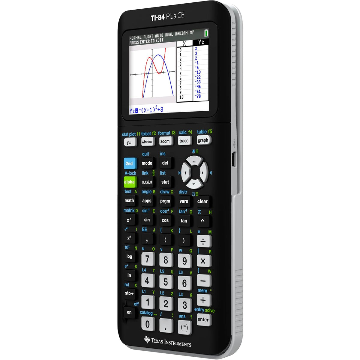 Texas Instruments Ti-84 Plus CE Graphing Calculator