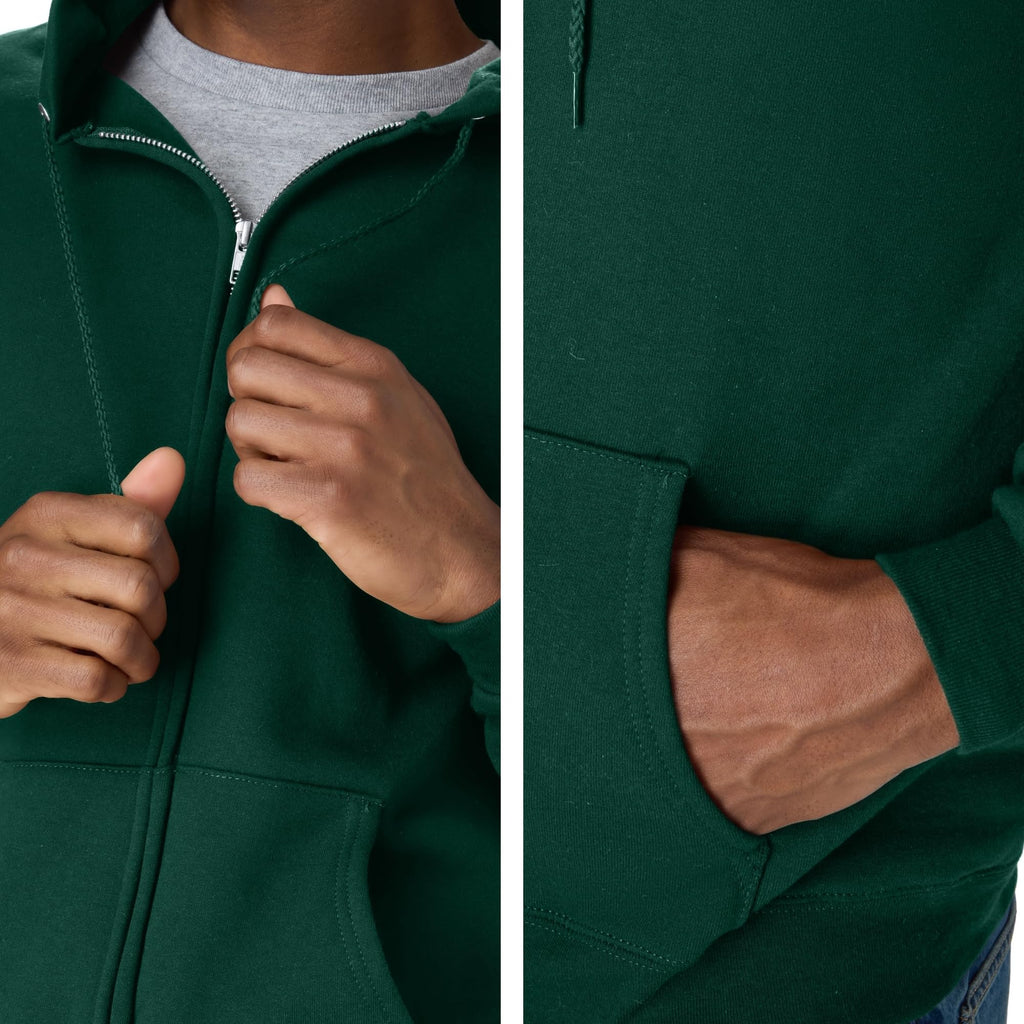 Hanes Men's EcoSmart Fleece Full-Zip Hoodie