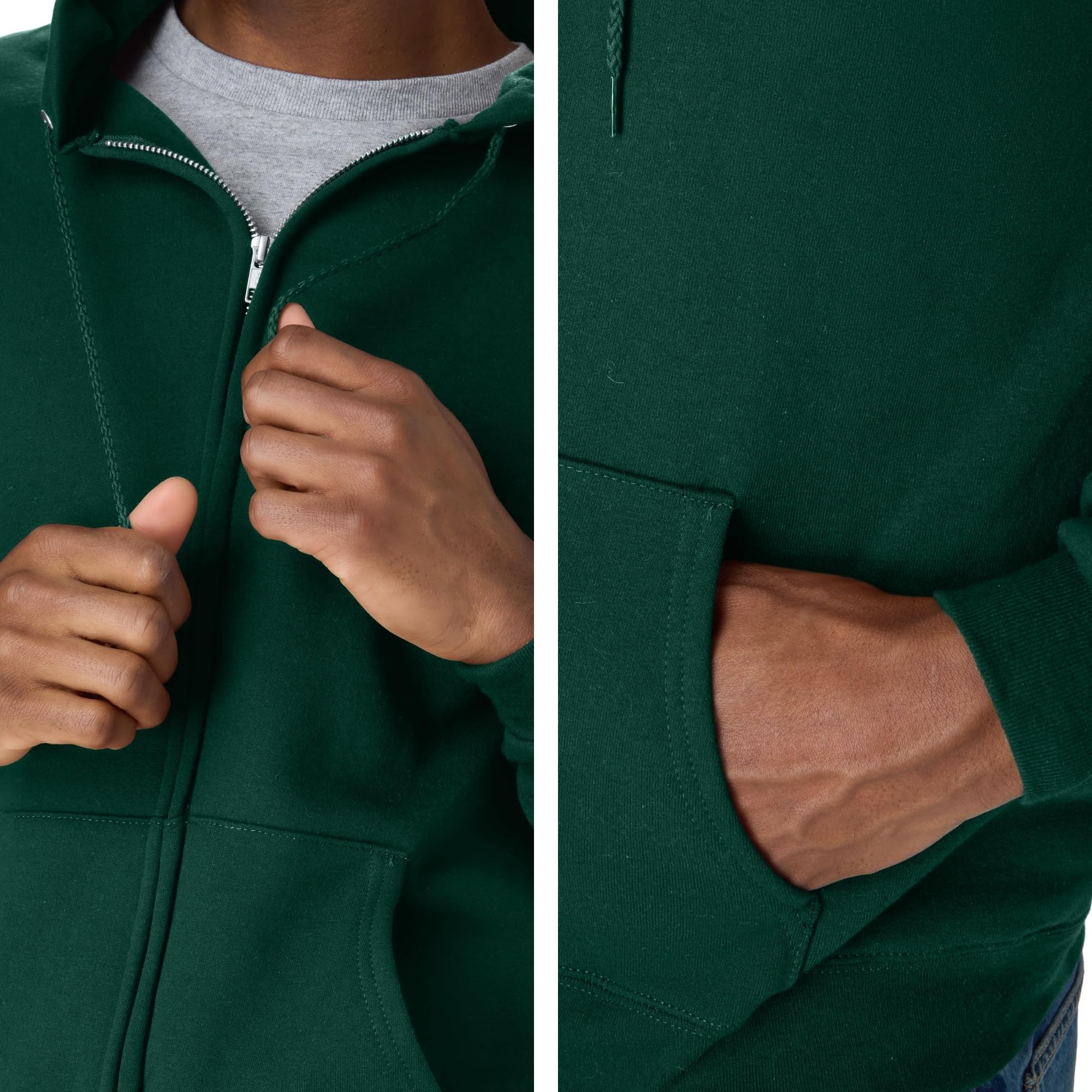 Hanes Men's EcoSmart Fleece Full-Zip Hoodie