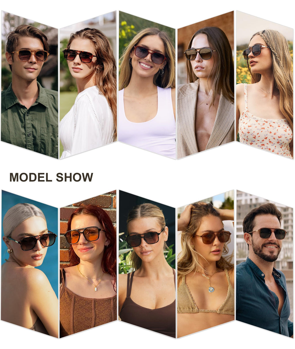 Sojos Retro Aviator Sunglasses Women Men Trendy Rectangle Shades