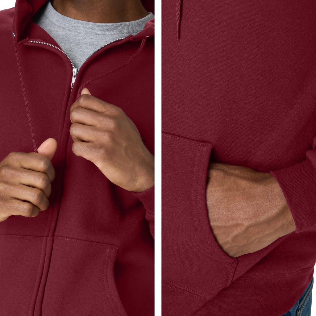 Hanes Men's EcoSmart Fleece Full-Zip Hoodie