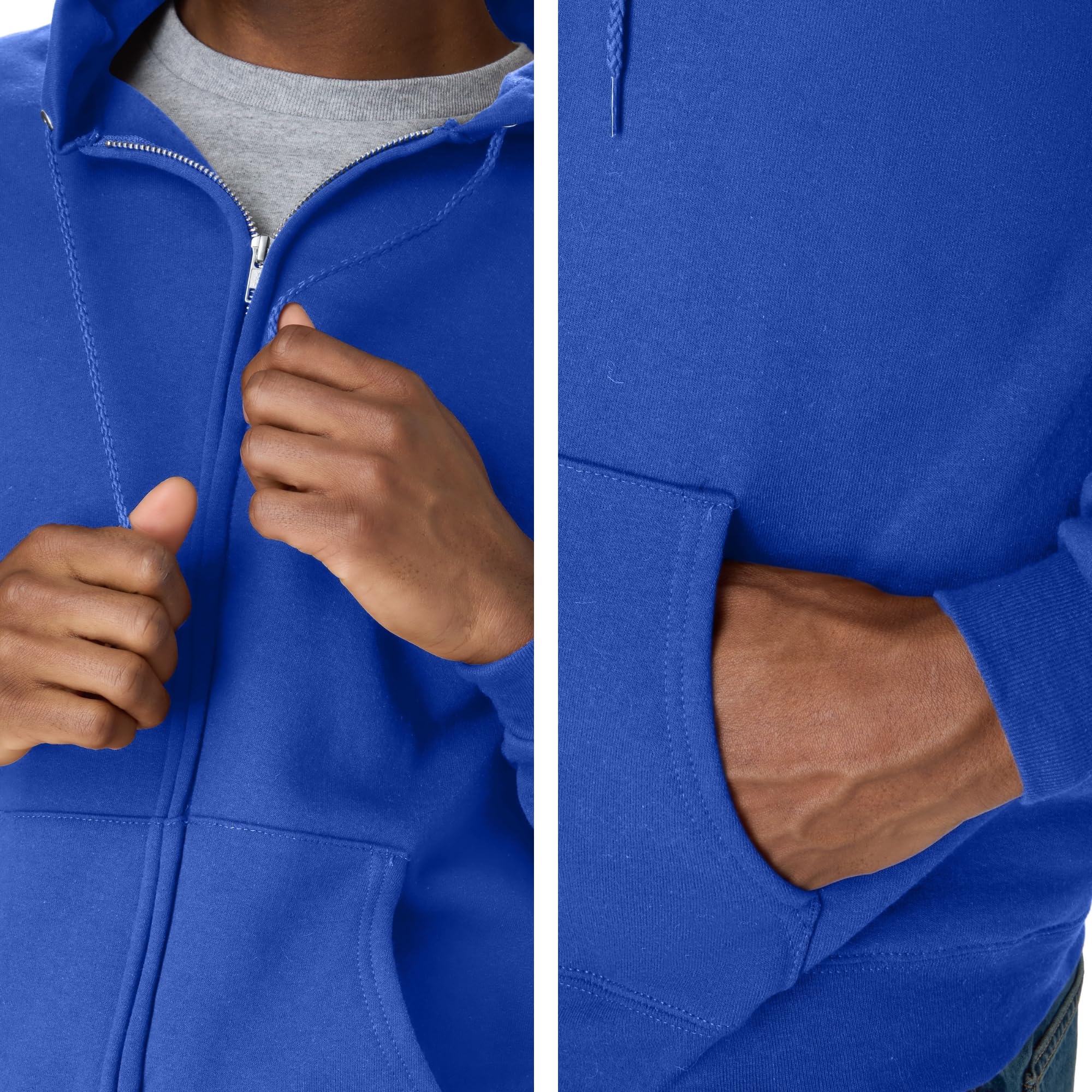 Hanes Men's EcoSmart Fleece Full-Zip Hoodie